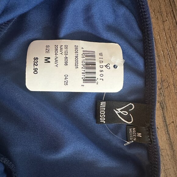 Adorable Navy Satin Strapless A-Line Mini dress -Size M- Brand New! - Picture 4 of 10